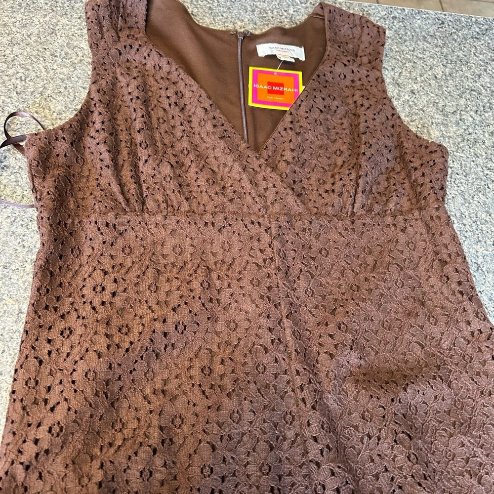 Brown lace dress